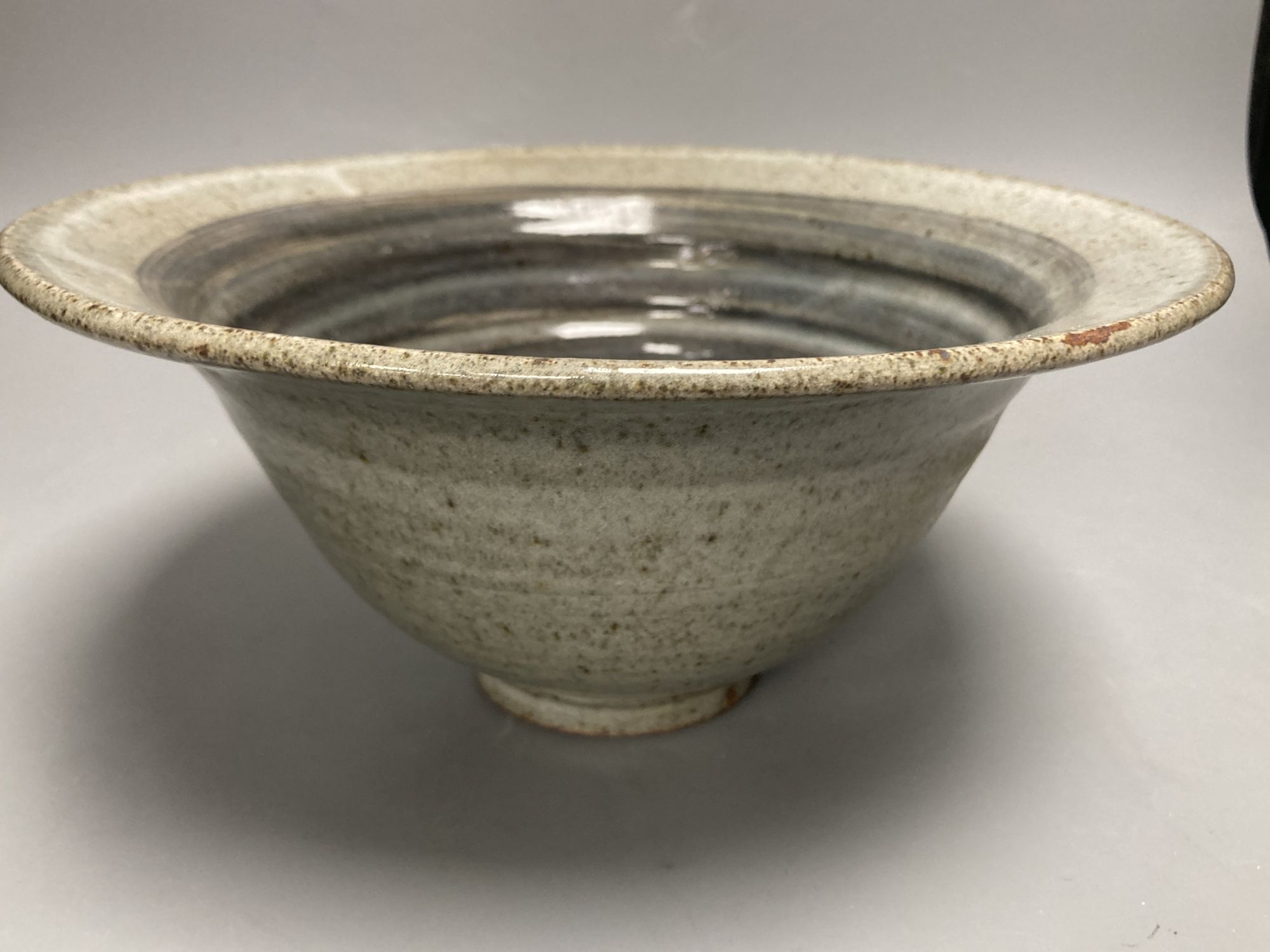 Two Studio pottery bowls and a similar vase